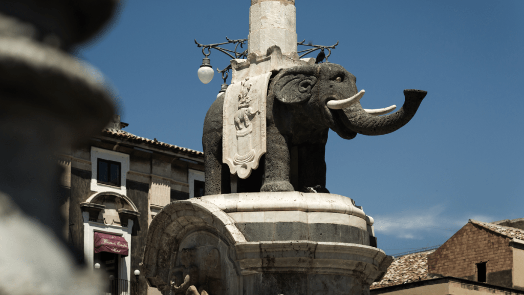 elephant fountain in catania sicily