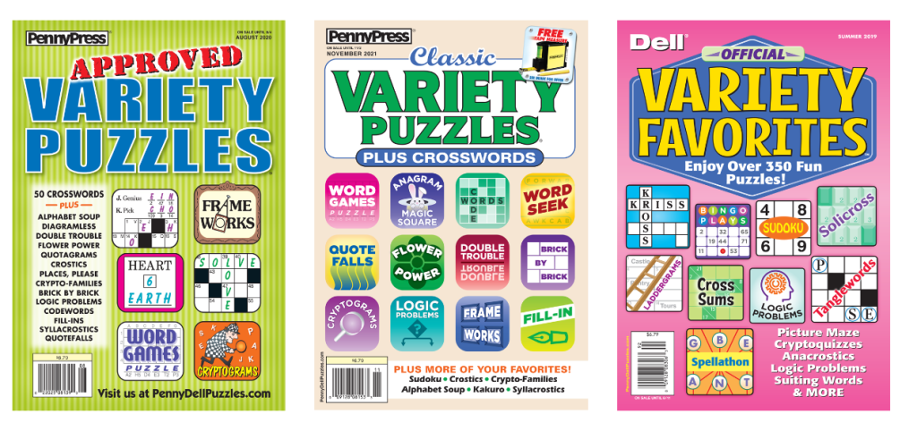 puzzle books, a carry-on essential